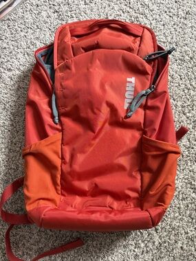 Thule Orange Backpack with Front Logo